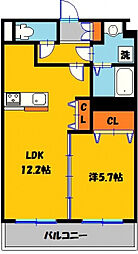 アーバンレジデンス 1LDKの間取図画像
