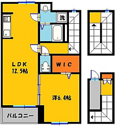 プレインフィールド1MK-2 1LDKの間取図画像