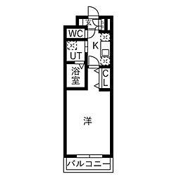 West Residence～ウエストレジデンス 1Kの間取図画像