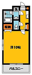 ArtNest 1Kの間取図画像