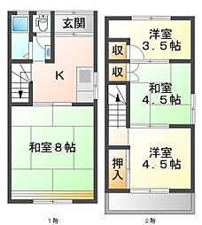 🉐敷金礼金0円！🉐矢田貸家