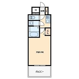 フォーリアライズ尼崎エラン 1402 14階1Kの間取り