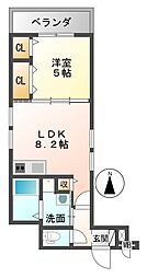 フジパレス西本町 1LDKの間取図画像