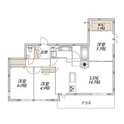 (仮称)尼崎市塚口本町2丁目ヘーベルメゾン 3LDKの間取図画像
