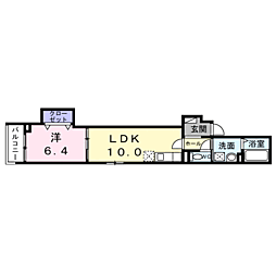 エラン パティオ 1LDKの間取図画像