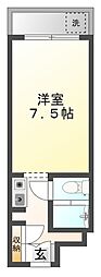 パルコ壱番館 1Kの間取図画像
