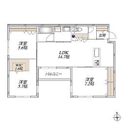 HEBEL MAISON My Plis 3LDKの間取図画像
