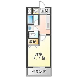 ライフステージ 1Kの間取図画像