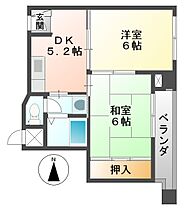 ハイツ山の道荘 403 ｜ 兵庫県尼崎市大島１丁目（賃貸マンション2K・4階・35.88㎡） その2