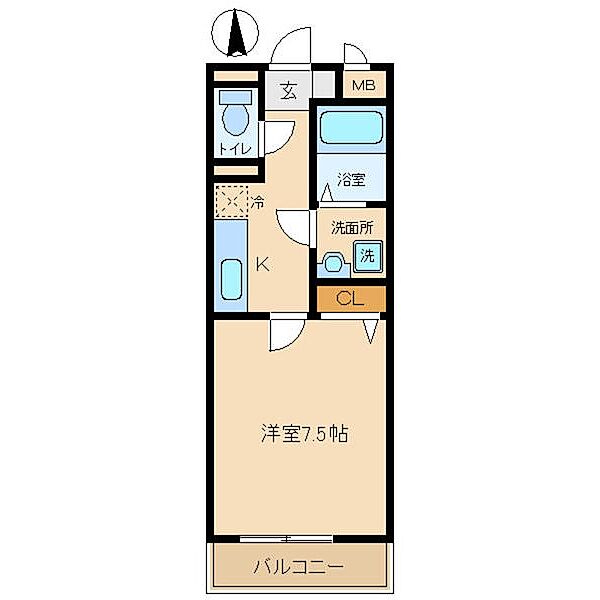 グラント塚口 303｜兵庫県尼崎市南塚口町６丁目(賃貸アパート1K・3階・25.66㎡)の写真 その2