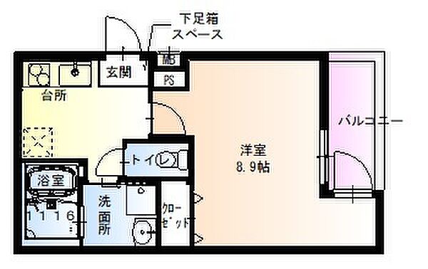 フジパレス出屋敷V番館 103｜兵庫県尼崎市北竹谷町３丁目(賃貸アパート1K・1階・29.16㎡)の写真 その2