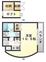 ＯＪフィールド 402 ｜ 兵庫県尼崎市武庫之荘２丁目（賃貸マンション1K・4階・27.54㎡） その2