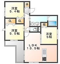 Ｌｅ　Ｂｅｌｌｅ　Ｇｒａｎｄ 201 ｜ 兵庫県伊丹市稲野町４丁目21-（賃貸マンション3LDK・2階・71.08㎡） その2