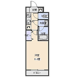間取図画像 1K