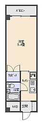 101セントラルビル 1Kの間取図画像