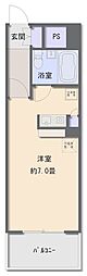 ライオンズプラザ淵野辺 ワンルームの間取図画像