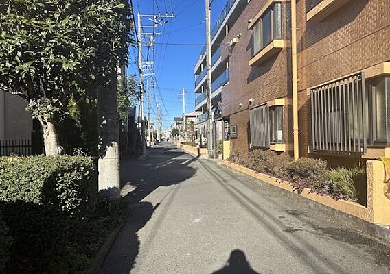 道幅が広い場所...