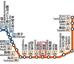 中央本線 相模湖駅 徒歩48分