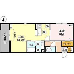 間取図画像 1LDK