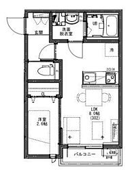 間取図画像 1LDK