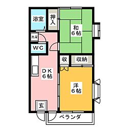 間取図画像 2DK
