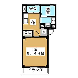 間取図画像 1K