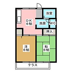 間取図画像 2DK