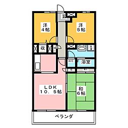 ピア・クレール・日進 3LDKの間取図画像