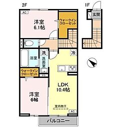 CLASSEUM桶川泉 III 2LDKの間取図画像