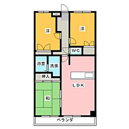 アクロプレステージ2 3LDKの間取図画像