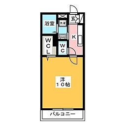 ForestTerrace大宮 1Kの間取図画像