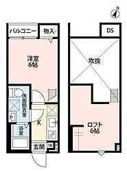 ルーチェ 1Kの間取図画像
