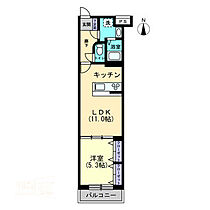 Villa luce 202 ｜ 愛媛県松山市市坪南2丁目（賃貸マンション1LDK・2階・40.42㎡） その2