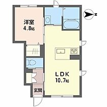 フェリシード　ピュ 107 ｜ 愛媛県松山市竹原3丁目（賃貸アパート1LDK・1階・36.76㎡） その2