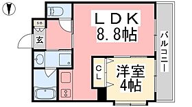 フェニックス西堀端 802 ｜ 愛媛県松山市松前町2丁目（賃貸マンション1LDK・8階・31.85㎡） その2