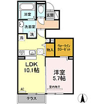 50th古川西　Ａ棟 102 ｜ 愛媛県松山市古川西2丁目（賃貸アパート1LDK・1階・42.57㎡） その2