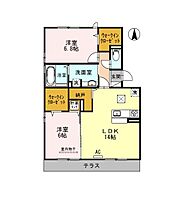 エステート古川北Ａ棟 A302 ｜ 愛媛県松山市古川北1丁目（賃貸マンション2LDK・3階・67.53㎡） その2