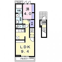 セント・クロノス 1LDKの間取図画像