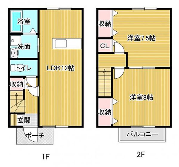 Y s HOUSE B106｜和歌山県御坊市湯川町財部(賃貸アパート2LDK・1階・66.20㎡)の写真 その2