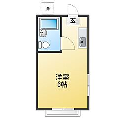 倉持マンション ワンルームの間取図画像