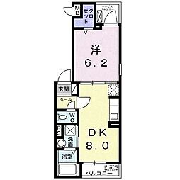 ホワイトウェル湘南2 1LDKの間取図画像