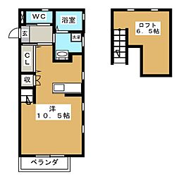 ティアレ湘南 ワンルームの間取図画像