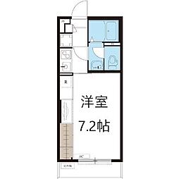 リブリ・Hanaみずき 1Kの間取図画像
