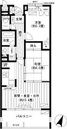 ヴィルヌーブ片瀬江ノ島 2LDKの間取図画像