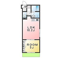 LINOHANA 1LDKの間取図画像