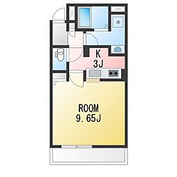 フェリーチェ横濱 1Kの間取図画像