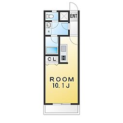 ラ・ルミエール ワンルームの間取図画像