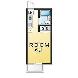 シャローヒルズ大久保 ワンルームの間取図画像