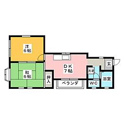 間取図画像 2DK