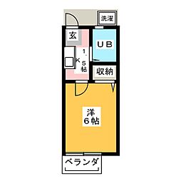 間取図画像 1K